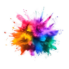 Vibrant Rainbow Holi Paint Splash Color Powder