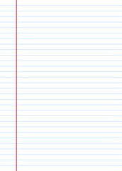 Lined notebook paper with red margin line, perfect for writing, school, office, design projects, and educational materials.