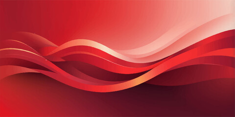 An artistic red wave flowing across a soft satin texture creates a vibrant abstract background