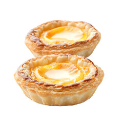 Delicious Egg Tarts with Golden Crust and Creamy Filling
