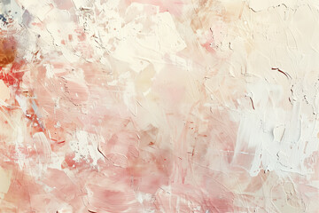 Fototapeta premium Soft creamy brush strokes in warm tones Artistic palette knife strokes with beige and peach colors