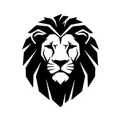 Lion head with transparent background