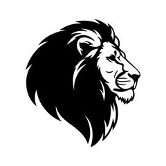 Lion head with transparent background