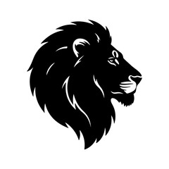 Lion head with transparent background