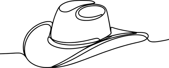 Stetson hat outline drawing cowboy hat western wear