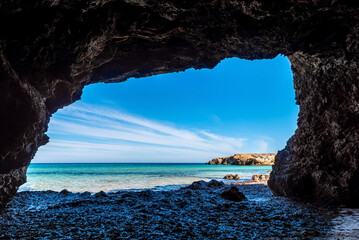 Beautiful beach in the north of Tunisia