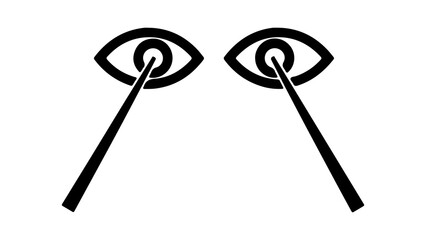 Mystic eyes with swirling pupils and transparent background