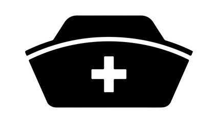 Nurse cap with transparent background