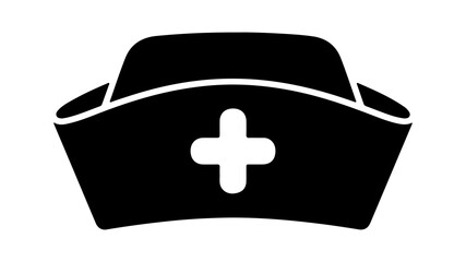 Nurse cap with transparent background