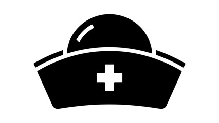 Nurse cap with transparent background