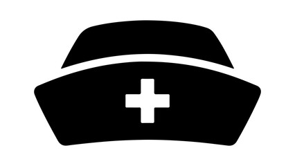 Nurse cap with transparent background