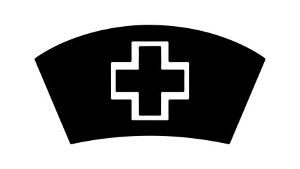Nurse cap with transparent background