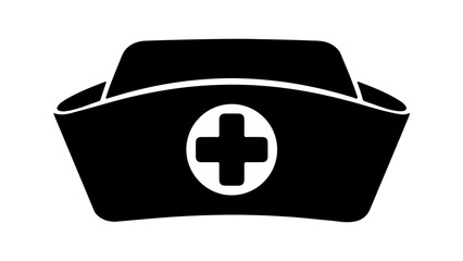 Nurse cap with transparent background