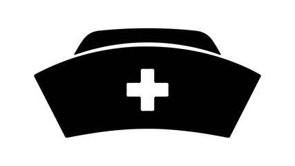Nurse cap with transparent background