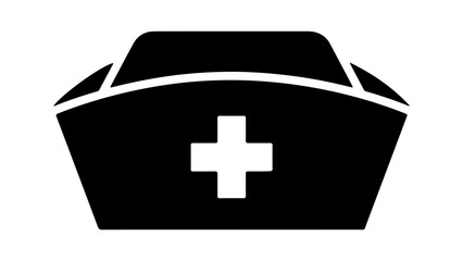 Nurse cap with transparent background
