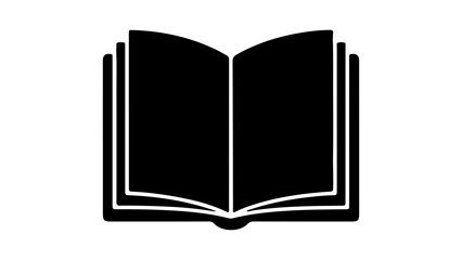 Open book with transparent background