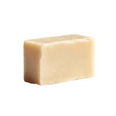 Light beige bar soap, rectangular shape, simple texture