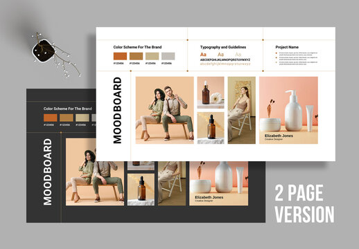 Brand Mood board Template Layout