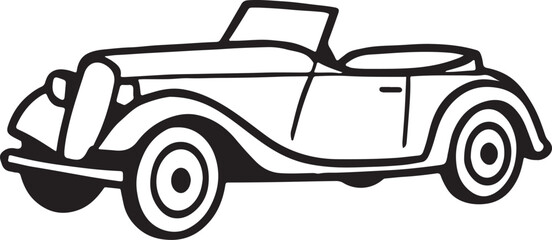 vector car outline