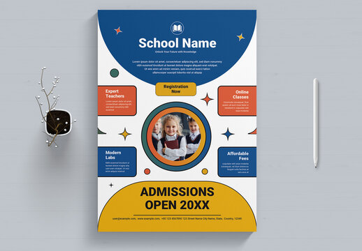 Education Admission Flyer Template