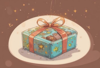 Whimsical Chocolate Box Image | Ideal for Children s Products or Fun Marketing