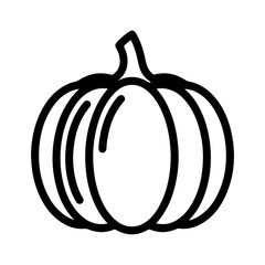 Pumpkin outline with transparent background