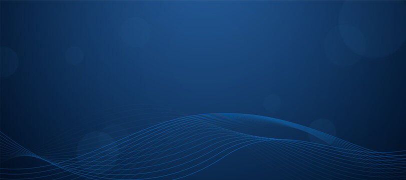 abstract blue background with flowing, wavy lines
