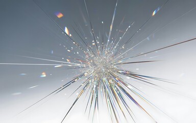 Obraz premium Abstract explosion of light and particles