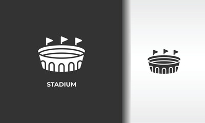 Stadium Vector, Icon Or Logo Sign Isolated Symbol Illustration