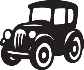 Vintage car silhouette