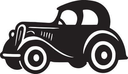 Vintage car silhouette