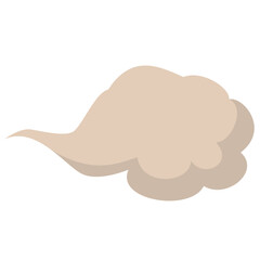 Soft, fluffy cloud drifting across a clear blue sky, with sunlight illuminating the edges