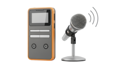Isolated sound meter and microphone in studio for sound analysis and diagnostics device