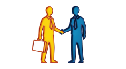 Isolated Agreement Business Collaboration Contract Deal Handshake Partnership Teamwork Cooperation