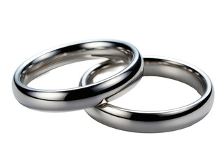 Elegant silver wedding bands symbolize everlasting love and commitment for a modern, timeless romance celebration