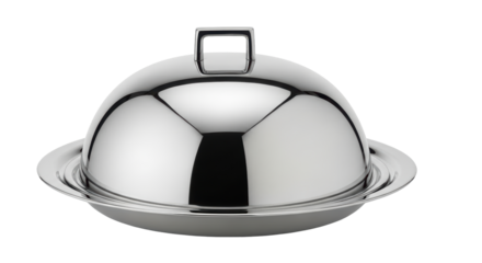 Isolated Silver Serving Dish