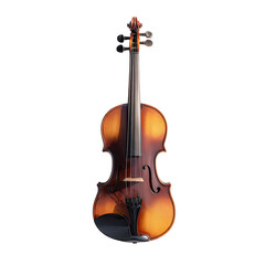 Fototapeta premium Wooden violin, warm amber hue, front view