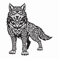 Wolf mascot vector illustration