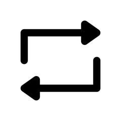 Repeating double direction arrow sign symbol. Suitable for use in websites, presentations, or any design project