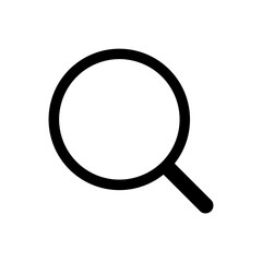 Magnifying glass, representing search, finding, and investigation. Suitable for use in web design, app development, and print materials