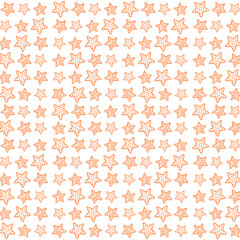 set of orange stars vector background