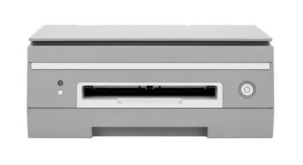 Obraz premium Isolated grayscale printer for home or office use, for printing, scanning and copying documents