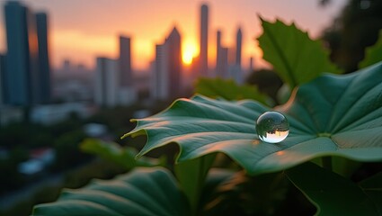 morning dew on a leaf