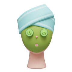 face mask 3d illustration