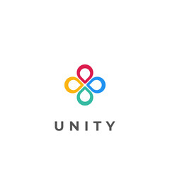Minimal together unity logo diversity community together colorful