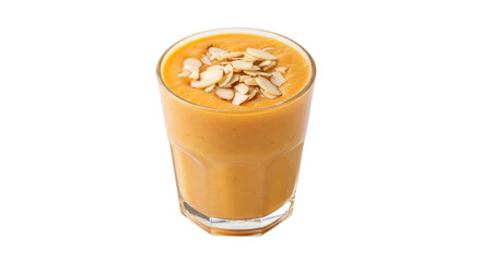 Isolated Smoothie with Almonds