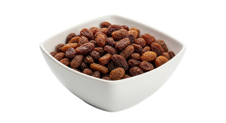 Isolated Bowl of Raisins