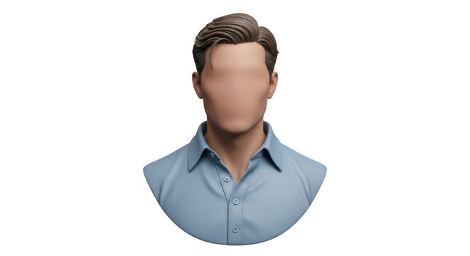 Isolated man with no face, business attire, mannequin, art model, contemporary style - Powered by Adobe