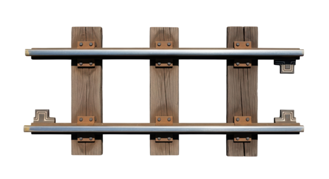 Isolated Railroad Tracks