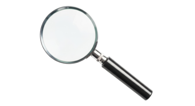 Isolated Magnifying Glass